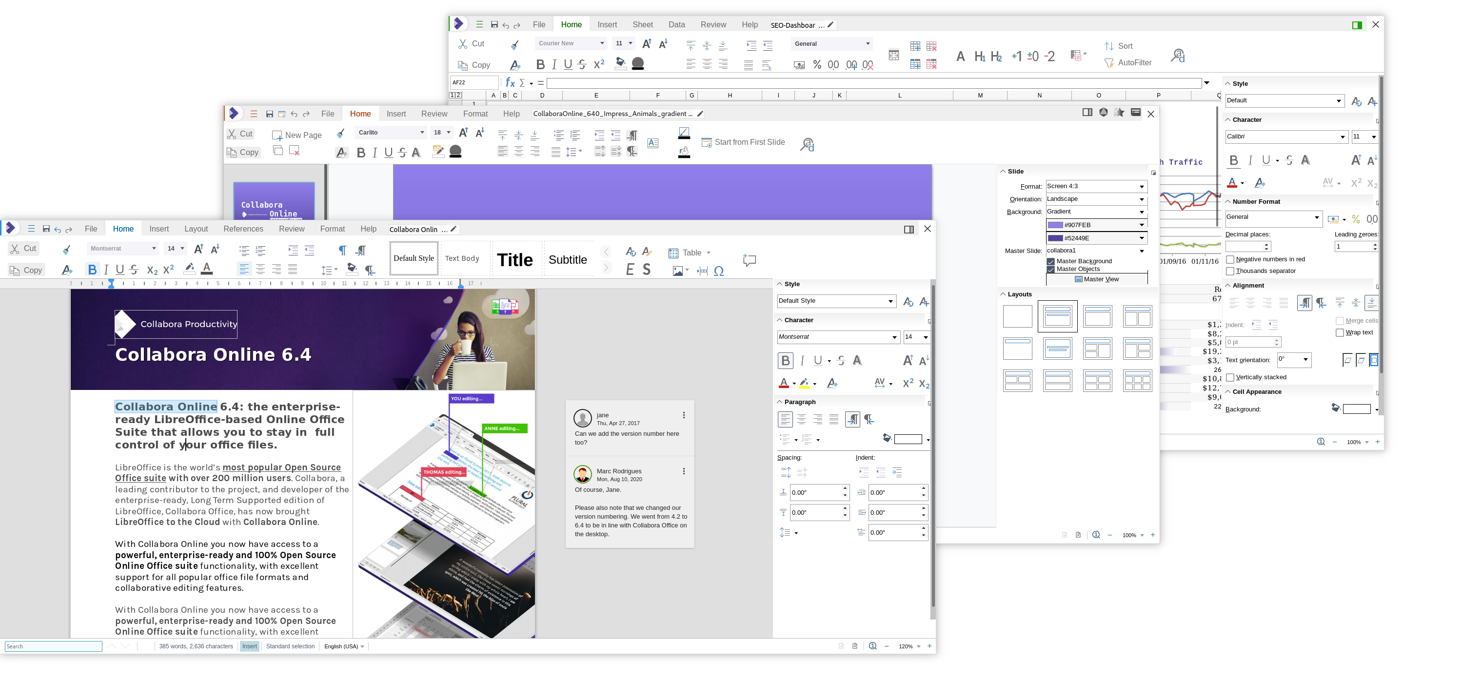 Interface Collabora Online