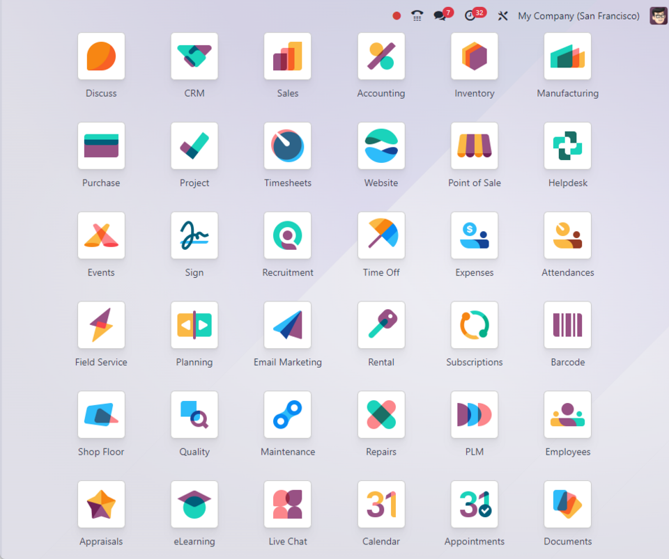 Odoo modules