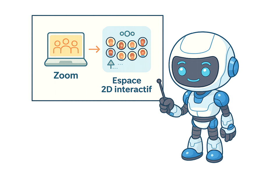 Comparaison Zoom et métavers
